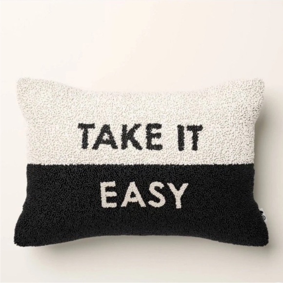 Kate Spade x Target Other - Kate Spade x Target Beaded Lumbar Throw Pillow Black/White Take it Easy NWT
